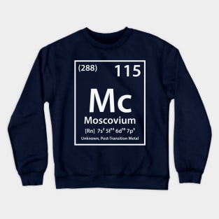 Moscovium Element Crewneck Sweatshirt